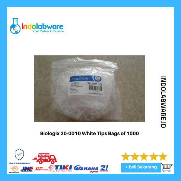 Biologix 20-0010 White Tips Bags of 1000